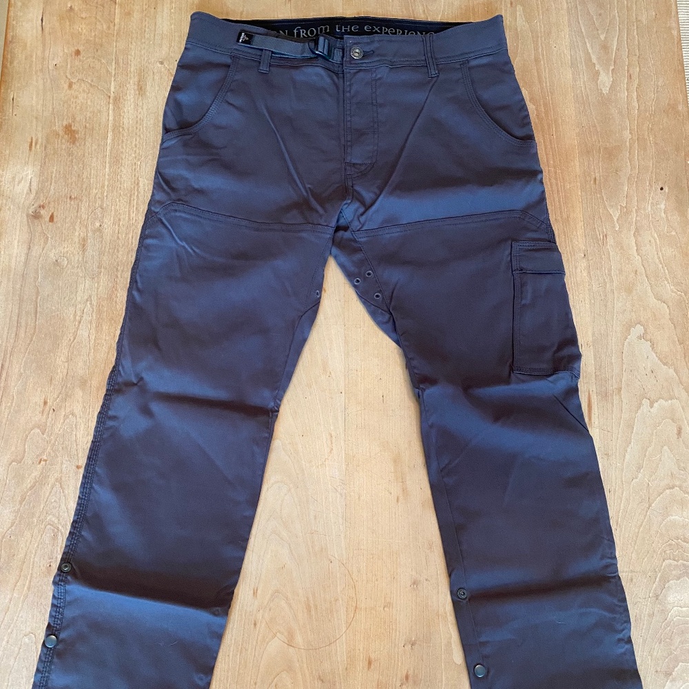 Prana mens Stretch Zion Straight Pant II 31x30 Gray